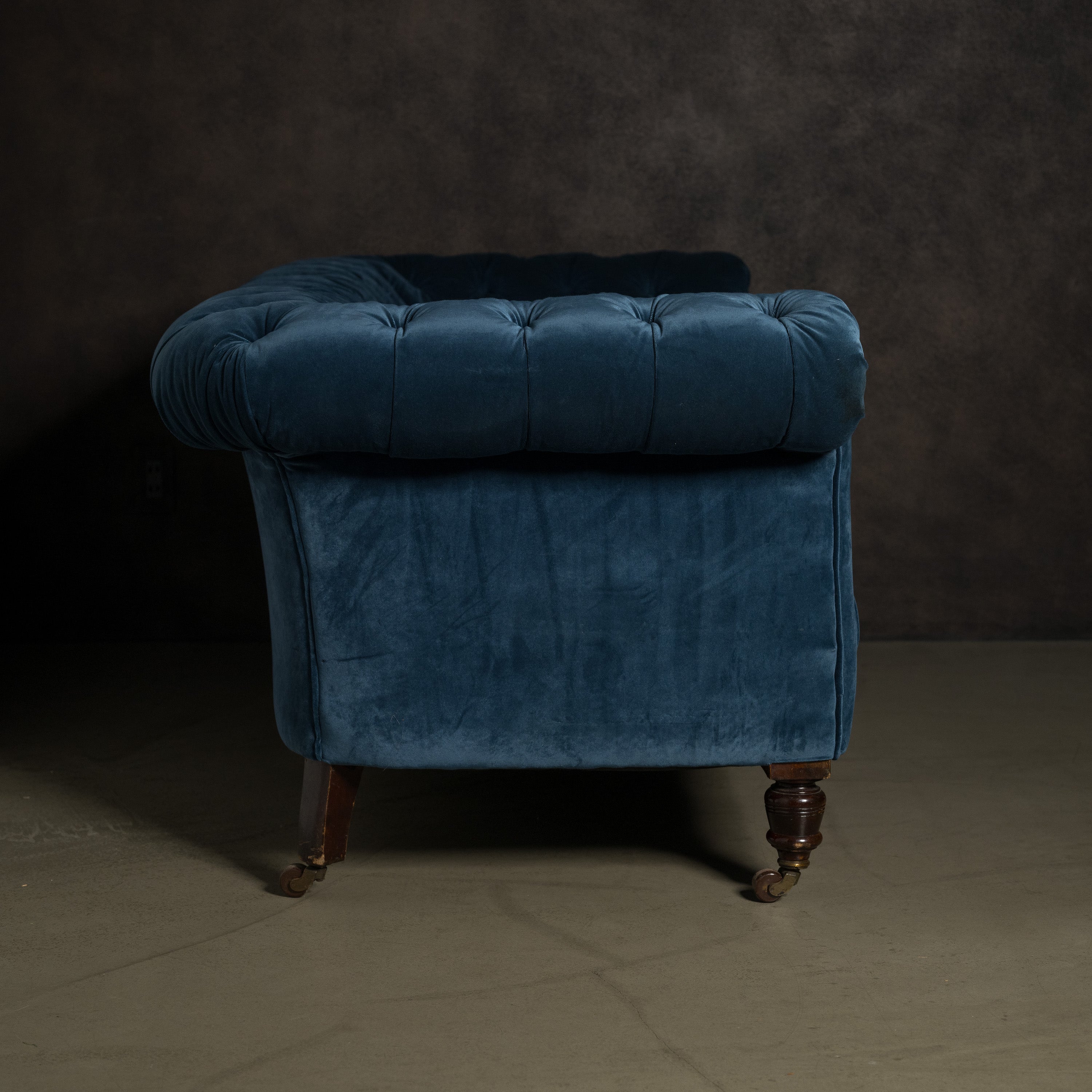 【1980's vintage】ベルベット チェスターフィールド 1Pソファ 楽天市場】輸入家具 おしゃれ ソファ 1人掛け ソファー