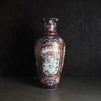High-quality dyed brocade square wood vase