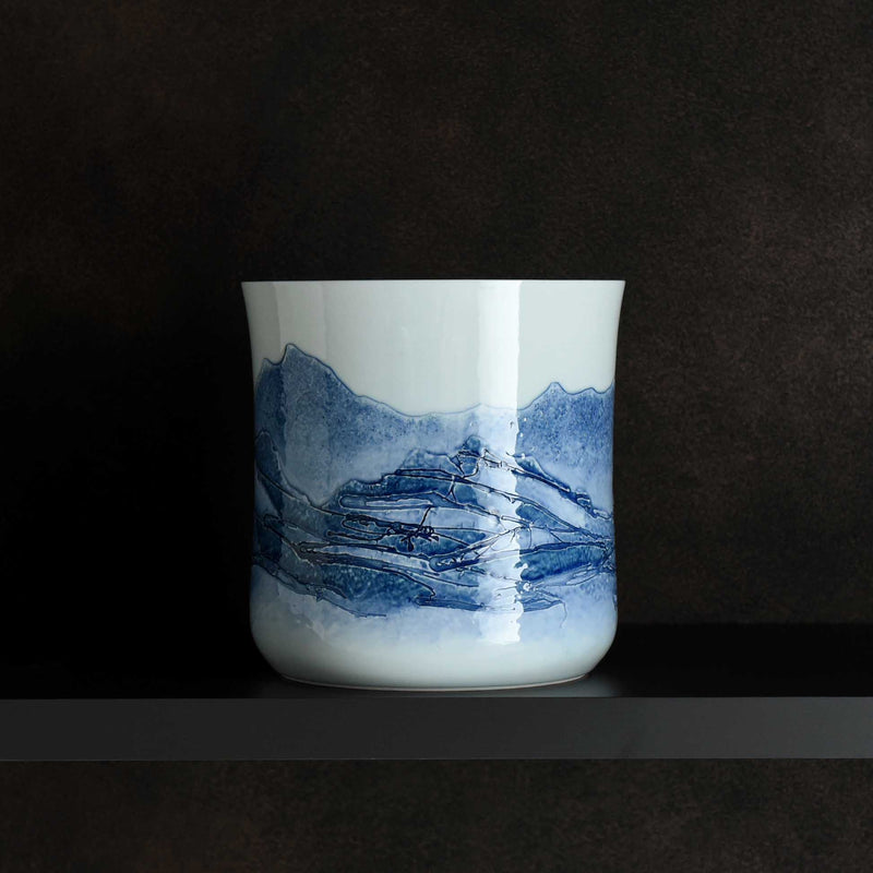 mountain vase