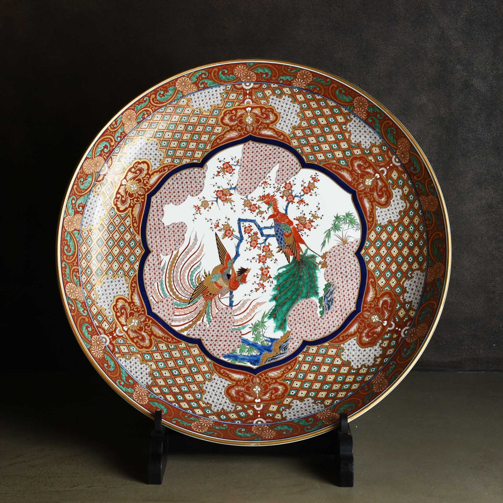 金襴手鳳凰 30号大皿