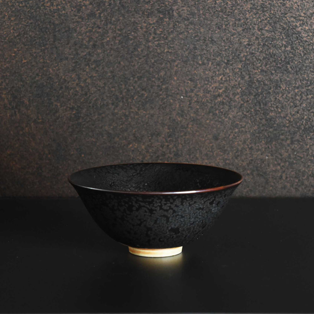 黄金結晶平抹茶碗